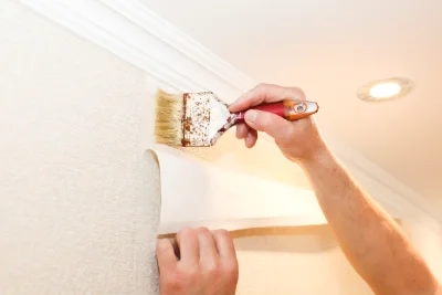 Pose de papier peint à Lacrouzette — revêtements muraux et toiles de verre